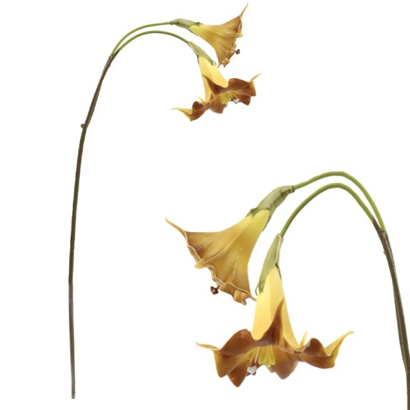 ΔΙΑΚΟΣΜΗΤΙΚΟ ΚΛΑΔΙ ΛΙΛΙΟΥΜ ΜΕ 2 ΑΝΘΗ REAL TOUCH ΚΙΤΡΙΝΟ - 20x14x98cm 12/72ΚΙΒ – Ταιριάζει σε κάθε μοντέρνο ή επαγγελματικό χώρο 