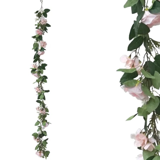 ΓΙΡΛΑΝΤΑ ME ΤΡΙΑΝΤΑΦΥΛΛΑ ΡΟΖ - Υ180cm 1/100ΚΙΒ – Αναβαθμίζει άμεσα τον χώρο σου | iroots.gr