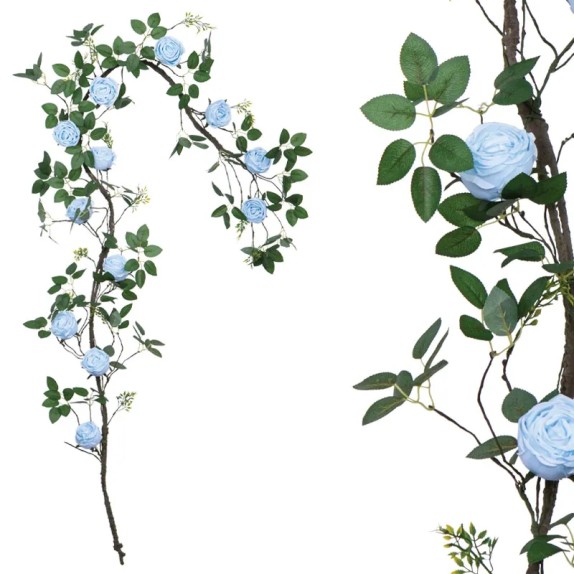 ΓΙΡΛΑΝΤΑ ΜΠΛΕ ΤΡΙΑΝΤΑΦΥΛΙΑΣ X12 ΑΝΘΗ - Υ240cm - 80/ΚΙΒ – Προσφέρει μοναδική αισθητική | iroots.gr