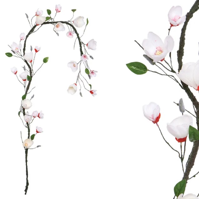 ΓΙΡΛΑΝΤΑ ΛΕΥΚΟ/ΚΟΚΚΙΝΟ ΜΑΝΩΛΙΑ X18 ΑΝΘΗ - Υ240cm 100/ΚΙΒ – Αναβαθμίζει άμεσα τον χώρο σου | iroots.gr