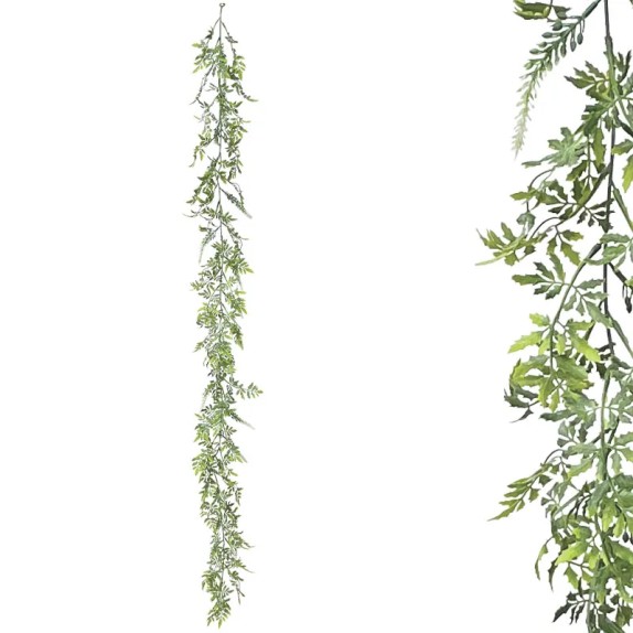 ΓΙΡΛΑΝΤΑ ΠΡΑΣΙΝΑΔΑΣ ME ΛΕΥΚA ΑΝΘΑΚΙΑ - Υ150cm 3/36ΚΙΒ – Προσφέρει μοναδική αισθητική | iroots.gr