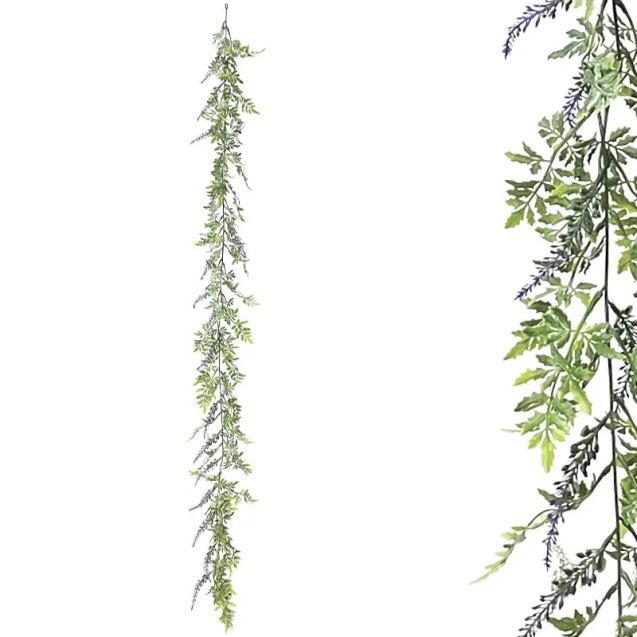 ΓΙΡΛΑΝΤΑ ΠΡΑΣΙΝΑΔΑΣ ME ΜΩΒ ΑΝΘΑΚΙΑ - Υ150cm 3/36ΚΙΒ – Δίνει premium χαρακτήρα στο περιβάλλον | iroots.gr