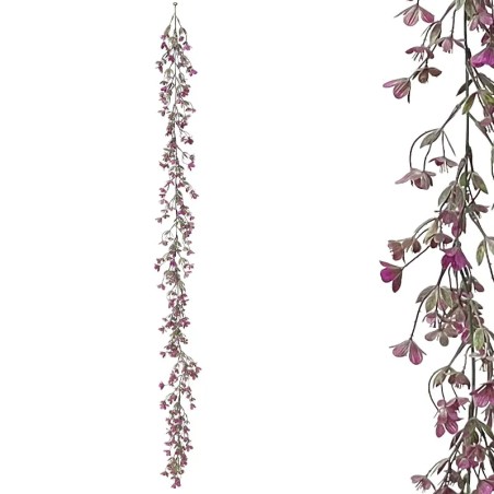 ΓΙΡΛΑΝΤΑ ΠΡΑΣΙΝΑΔΑΣ ME ΜΩΒ ΑΝΘΑΚΙΑ - Υ150cm 3/36ΚΙΒ – Δίνει premium χαρακτήρα στο περιβάλλον | iroots.gr