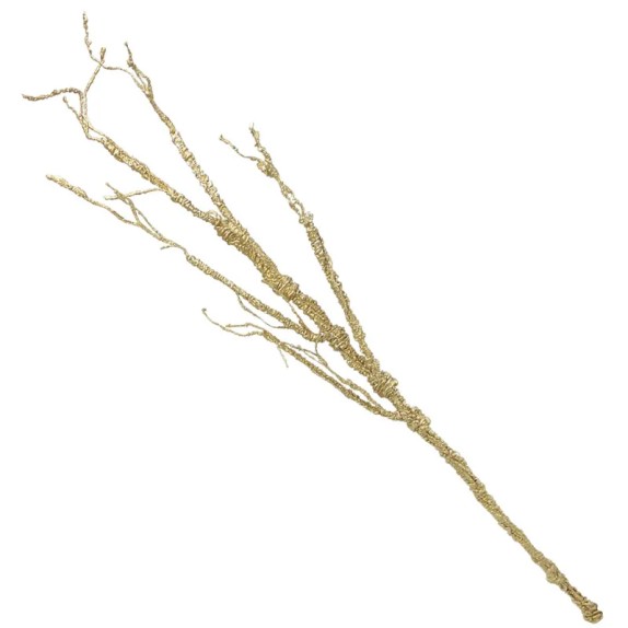 ΚΛΑΔΙ ΔΙΑΚΟΣΜΗΣΗΣ ΧΡΥΣΟ ΜΕ ΓΚΛΙΤΕΡ - 22x10x116cm 12/120ΚΙΒ – Δίνει premium χαρακτήρα στο περιβάλλον | iroots.gr