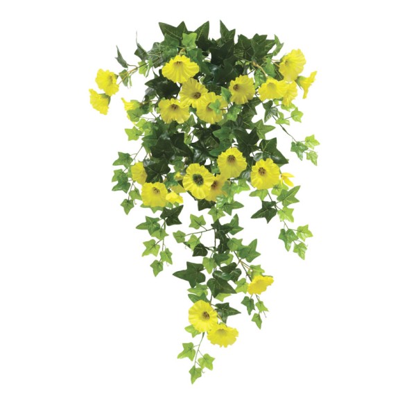 ΡΙΖΑ ΚΡΕΜΑΣΤΗ ΚΙΣΣΟΣ ΜΕ ΑΝΘΗ ΧΩΝΑΚΙΑ ΚΙΤΡΙΝΟ-ΠΡΑΣΙΝΟ - 35x25x80cm 12/72ΚΙΒ – Ταιριάζει σε κάθε μοντέρνο ή επαγγελματικό χώρο | i