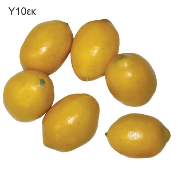 TEΧΝΗΤA ΛΕΜΟΝΙA ΣΕΤ/6 ΟΙΚΟΛΟΓΙΚΟ - Φ6x10cm – Ταιριάζει σε κάθε μοντέρνο ή επαγγελματικό χώρο | iroots.gr