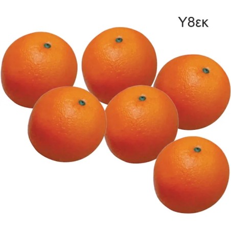 ΤΕΧΝΗΤΑ ΠΟΡΤΟΚΑΛΙA ΣΕΤ/6 ΟΙΚΟΛΟΓΙΚA - Φ8x8cm – Προσφέρει μοναδική αισθητική | iroots.gr