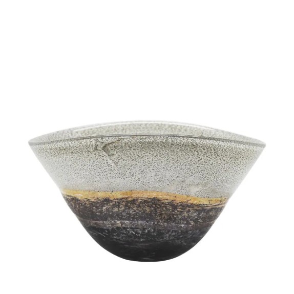 ΜΠΩΛ ΑΠΟ ΦΥΣΗΤΟ ΓΥΑΛΙ ΟΒΑΛ ΜΠΕΖ/ΜΕΛΙ & ΓΚΡΙ ΜΑΡΜΑΡΟ - 37x27x19cm 2/ΚΙΒ – Δημιουργεί αίσθηση πολυτέλειας χωρίς κόπο | iroots.gr