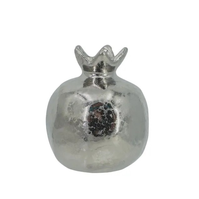 ΚΕΡΑΜΙΚΟ ΡΟΔΙ ΜΕΣΑΙΟ ΑΣΗΜΙ ΣΦΥΡΙΛΑΤΟ 9x10cm 1/54ΚΙΒ – Δίνει premium χαρακτήρα στο περιβάλλον | iroots.gr