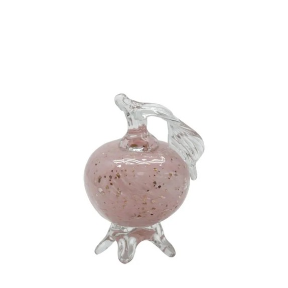 ΡΟΔΙ ΑΠΟ ΦΥΣΗΤΟ ΓΥΑΛΙ ΡΟΖ ΜΕ ΓΚΛΙΤΕΡ - Φ6x10cm 18/ΚΙΒ – Αναβαθμίζει άμεσα τον χώρο σου | iroots.gr