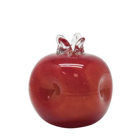 ΡΟΔΙ ΑΠΟ ΦΥΣΗΤΟ ΓΥΑΛΙ ΚΟΚΚΙΝΟ - Φ9x11cm 12/ΚΙΒ – Δημιουργεί αίσθηση πολυτέλειας χωρίς κόπο | iroots.gr