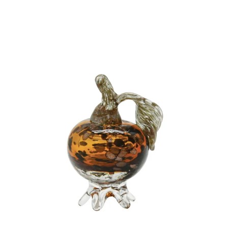 ΡΟΔΙ ΑΠΟ ΦΥΣΗΤΟ ΓΥΑΛΙ ΚΕΧΡΙΜΠΑΡΙ ΜΕ ΧΡΥΣΕΣ-ΜΑΥΡΕΣ ΒΟΥΛΕΣ - Φ6x10cm 18/ΚΙΒ – Ταιριάζει σε κάθε μοντέρνο ή επαγγελματικό χώρο | ir