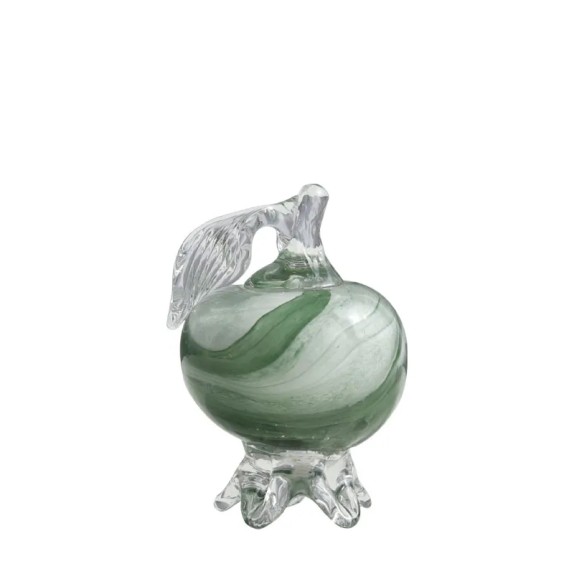 ΡΟΔΙ ΦΥΣΗΤΟ ΓΥΑΛΙ ΛΕΥΚΟ ΜΕ ΠΡΑΣΙΝΑ ΝΕΡΑ ΜΙΚΡΟ - Φ6x10cm 18/ΚΙΒ – Δημιουργεί αίσθηση πολυτέλειας χωρίς κόπο | iroots.gr