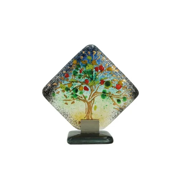 ΔΕΝΤΡΟ ΕΠΙΤΡΑΠΕΖΙΟ ΦΟΥΤΖΙ ΓΥΑΛΙ ΜΠΛΕ 12x11cm – Αναβαθμίζει άμεσα τον χώρο σου | iroots.gr