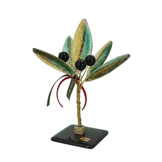 ΓΥΑΛΙΝΟ ΦΟΥΤΖΙ ΔΕΝΤΡΟ ΕΛΙΑ - Φ17x22.5cm – Δίνει premium χαρακτήρα στο περιβάλλον | iroots.gr