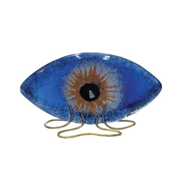 ΜΑΤΙ ΜΠΛΕ ΕΠΙΤΡΑΠΕΖΙΟ ΦΟΥΤΖΙ ΓΥΑΛΙ ΜΙΚΡΟ 13x9cm.K522 – Αναβαθμίζει άμεσα τον χώρο σου | iroots.gr