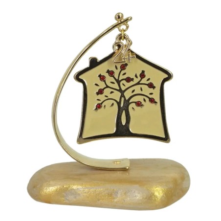 ΓΟΥΡΙ ΕΠΙΤΡΑΠΕΖΙΟ ΣΕ ΠΕΤΡΑ ΧΡΥΣΗ - ΣΠΙΤΙ ΔΕΝΤΡΟ ΝΕΟ ΣΜΑΛΤΟ ΜΠΕΖ - Y11cm – Προσφέρει μοναδική αισθητική | iroots.gr