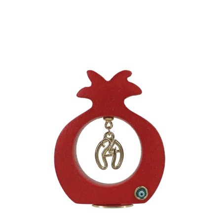 ΓΟΥΡΙ ΡΟΔΙ ΚΕΡΑΜΙΚΟ ΕΠΙΤΡAΠΕΖΙΟ KOKKINO ΜΙΚΡΟ ΤΡΥΠΑ/ΠΕΤΑΛΟ ΧΡΥΣΟ - 7.5x9cm – Δημιουργεί αίσθηση πολυτέλειας χωρίς κόπο | iroots.