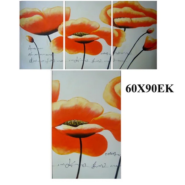 ΠΙΝΑΚΑΣ ΛΟΥΛΟΥΔΙA ΠΟΡΤΟΚΑΛΙ 60x90cm – Αναβαθμίζει άμεσα τον χώρο σου | iroots.gr