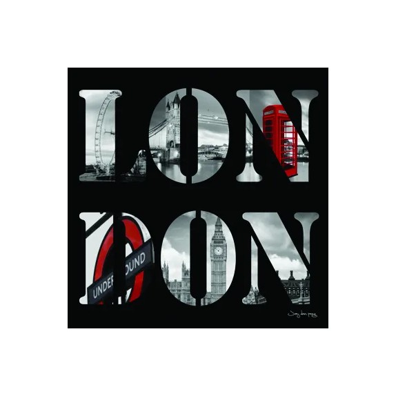 ΠΙΝΑΚΑΣ ΚΑΜΒΑΣ LONDON 60x60cm. 12/ΚΙΒ – Προσφέρει μοναδική αισθητική | iroots.gr