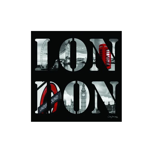 ΠΙΝΑΚΑΣ ΚΑΜΒΑΣ LONDON 60x60cm. 12/ΚΙΒ