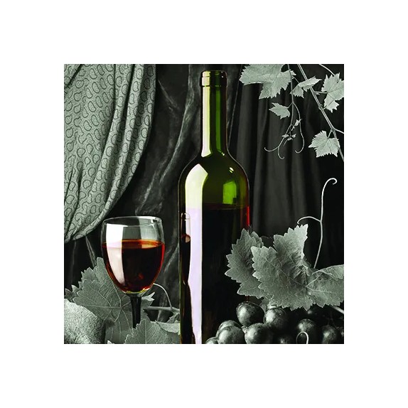 ΠΙΝΑΚΑΣ ΚΑΜΒΑΣ ΚΟΚΚΙΝΟ ΚΡΑΣΙ 40x40cm. 36/KIB – Δίνει premium χαρακτήρα στο περιβάλλον | iroots.gr