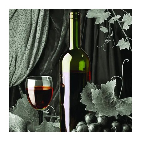 ΠΙΝΑΚΑΣ ΚΑΜΒΑΣ ΚΟΚΚΙΝΟ ΚΡΑΣΙ 40x40cm. 36/KIB – Δίνει premium χαρακτήρα στο περιβάλλον | iroots.gr