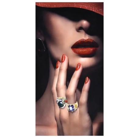 ΠΙΝΑΚΑΣ ΓΥΝΑΙΚΑ ΜΕ ΚΑΠΕΛΟ ΜΕ 3D ΛΕΠΤΟΜΕΡΕΙΕΣ - ΨΗΦΙΑΚΗ ΕΚΤΥΠΩΣΗ 50x100x2.5cm 1/10ΚΙΒ – Δημιουργεί αίσθηση πολυτέλειας χωρίς κόπο