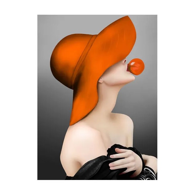 ΠΙΝΑΚΑΣ ΓΥΝΑΙΚΑ ΜΕ ΚΑΠΕΛΟ ΜΕ 3D ΛΕΠΤΟΜΕΡΕΙΕΣ - ΨΗΦΙΑΚΗ ΕΚΤΥΠΩΣΗ 50x70x1.8cm 1/18ΚΙΒ – Προσφέρει μοναδική αισθητική | iroots.gr