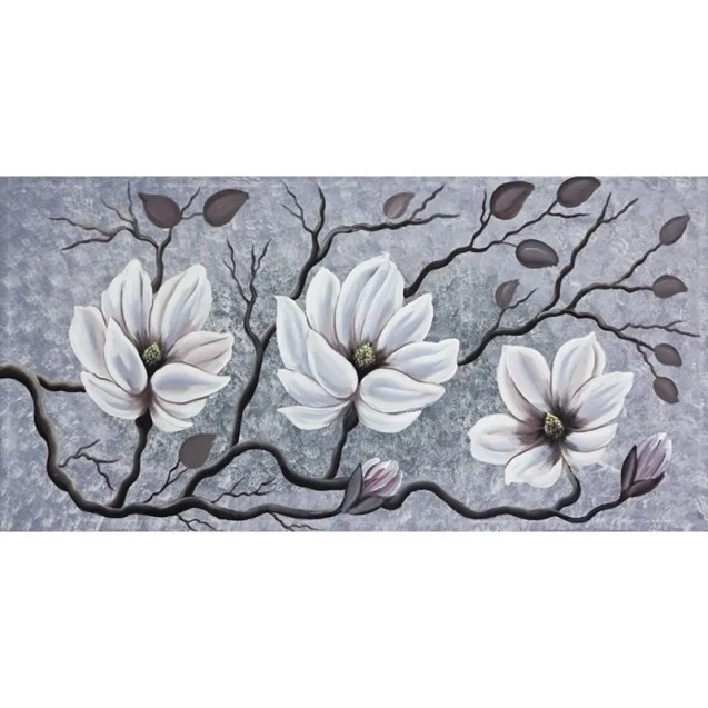 ΠΙΝΑΚΑΣ ΚΑΜΒΑΣ ΜΑΝΩΛΙΕΣ ΓΚΡΙ - 115x55cm 1/ΚΙΒ – Ταιριάζει σε κάθε μοντέρνο ή επαγγελματικό χώρο | iroots.gr