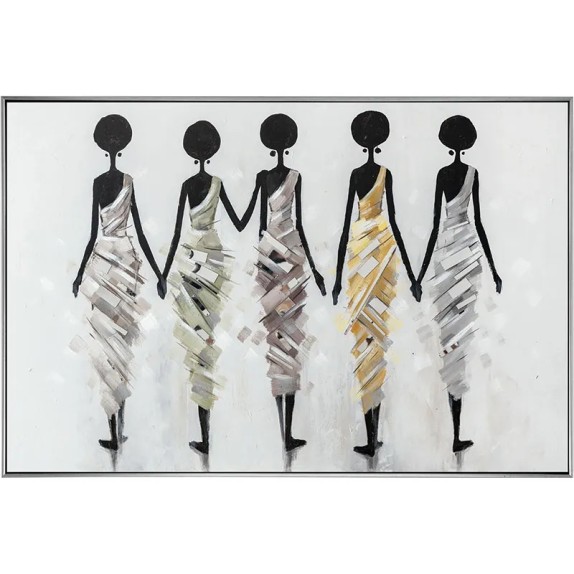 ΠΙΝΑΚΑΣ ΚΑΜΒΑΣ 5 ΑΦΡΙΚΑΝΕΣ ΜΕ ΚΟΡΝΙΖΑ - 152.5x102.5x5.5cm 4/KIB – Ταιριάζει σε κάθε μοντέρνο ή επαγγελματικό χώρο | iroots.gr