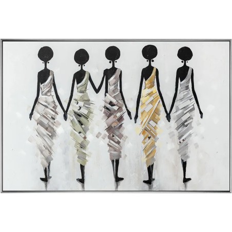 ΠΙΝΑΚΑΣ ΚΑΜΒΑΣ 5 ΑΦΡΙΚΑΝΕΣ ΜΕ ΚΟΡΝΙΖΑ - 152.5x102.5x5.5cm 4/KIB – Ταιριάζει σε κάθε μοντέρνο ή επαγγελματικό χώρο | iroots.gr