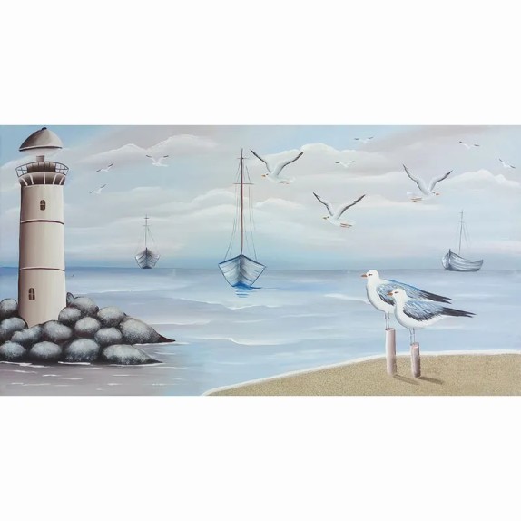 ΠΙΝΑΚΑΣ ΚΑΜΒΑΣ ΦΑΡΟΣ ΜΕ ΓΛΑΡΟΥΣ - 127x66cm 1/ΚΙΒ – Αναβαθμίζει άμεσα τον χώρο σου | iroots.gr