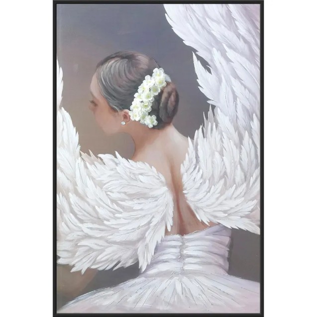 ΠΙΝΑΚΑΣ ΚΑΜΒΑΣ ΜΠΑΛΑΡΙΝΑ ΚΥΚΝΟΣ ΠΛΑΤΗ ΣΕ ΚΟΡΝΙΖΑ - 3D ΣΤΟΙΧΕΙΑ - 80x120cm 4/KIB – Δίνει premium χαρακτήρα στο περιβάλλον | iroot