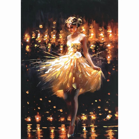 ΠΙΝΑΚΑΣ ΚΑΜΒΑΣ ΜΠΑΛΑΡΙΝΑ ΛΑΜΠΕΙ ΣΤΑ ΦΩΤΑ - 70x100cm 6/KIB – Προσφέρει μοναδική αισθητική | iroots.gr