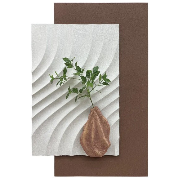 ΔΙΑΚΟΣΜΗΤΙΚΟ ΤΟΙΧΟΥ 3D ΜΕ ΒΑΖΟ & ΛΟΥΛΟΥΔΙ - 80x120 1/KIB – Ταιριάζει σε κάθε μοντέρνο ή επαγγελματικό χώρο | iroots.gr