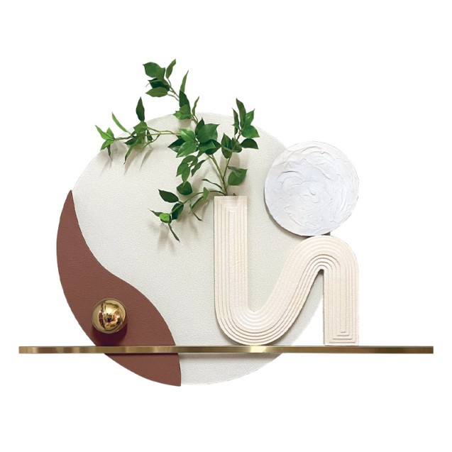 ΦΩΤΙΖΟΜΕΝΟ ΜΕ LED ΔΙΑΚΟΣΜΗΤΙΚΟ ΤΟΙΧΟΥ ΚΥΚΛΟΣ 3D ΜΕ ΒΑΖΟ & ΛΟΥΛΟΥΔΙ - 80x80cm 1/KIB – Δίνει premium χαρακτήρα στο περιβάλλον | ir