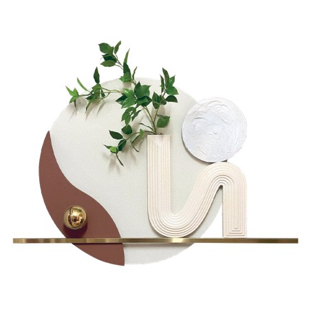 ΦΩΤΙΖΟΜΕΝΟ ΜΕ LED ΔΙΑΚΟΣΜΗΤΙΚΟ ΤΟΙΧΟΥ ΚΥΚΛΟΣ 3D ΜΕ ΒΑΖΟ & ΛΟΥΛΟΥΔΙ - 80x80cm 1/KIB – Δίνει premium χαρακτήρα στο περιβάλλον | ir