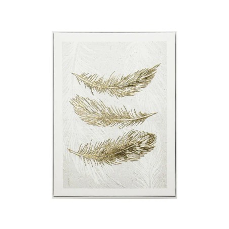 ΠΙΝΑΚΑΣ ΚΑΜΒΑΣ 3 ΦΤΕΡΑ ΧΡΥΣΟ/ΛΕΥΚΟ ΑΝΑΓΛΥΦΟ ΕΦΕ ΣΕ ΚΟΡΝΙΖΑ - 40x60x2.5cm 9/ΚΙΒ – Προσφέρει μοναδική αισθητική | iroots.gr