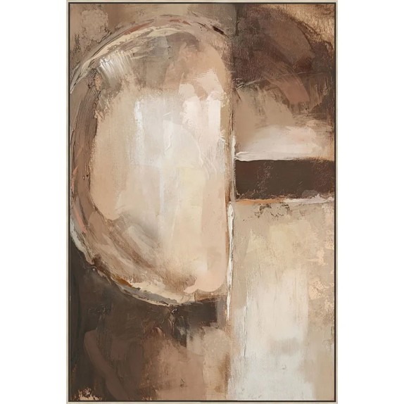 ΠΙΝΑΚΑΣ ΚΑΜΒΑΣ ΚΑΦΕ ΑΦΗΡΗΜΕΝΟ ΣΧΕΔΙΟ ΣΕ ΚΟΡΝΙΖΑ - 82.5x122.5x3.5cm 8/ΚΙB – Δημιουργεί αίσθηση πολυτέλειας χωρίς κόπο | iroots.gr