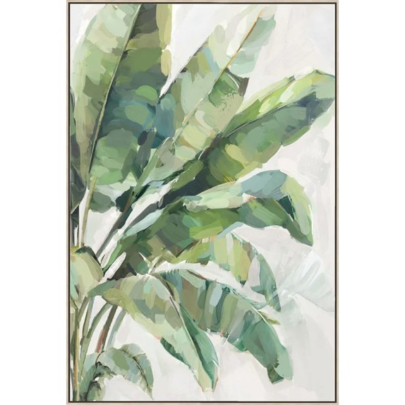 ΠΙΝΑΚΑΣ ΚΑΜΒΑΣ ΠΡΑΣΙΝΟ ΜΠΑΝΑΝΙΑ ΣΕ ΚΟΡΝΙΖΑ - 82.5x122.5x3.5cm 6/ΚΙΒ – Αναβαθμίζει άμεσα τον χώρο σου | iroots.gr