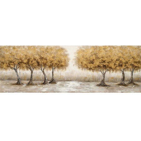 ΠΙΝΑΚΑΣ ΚΑΜΒΑΣ ΧΡΥΣΟΣ ΜΕ 7 ΧΡΥΣΑ ΔΕΝΤΡΑ - 50x150cm 6/KIB