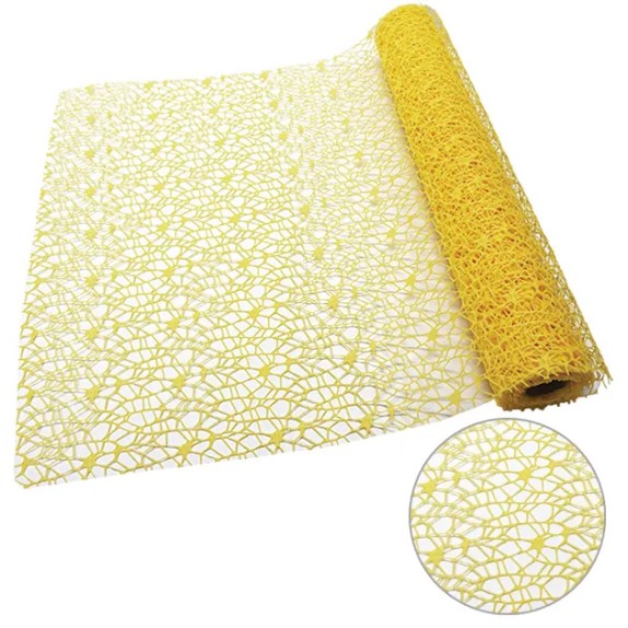 ΡΟΛΟ ΥΦΑΣΜΑ ΔΙΧΤΥ ΚΙΤΡΙΝΟ 48cm X 5yd – Ταιριάζει σε κάθε μοντέρνο ή επαγγελματικό χώρο | iroots.gr