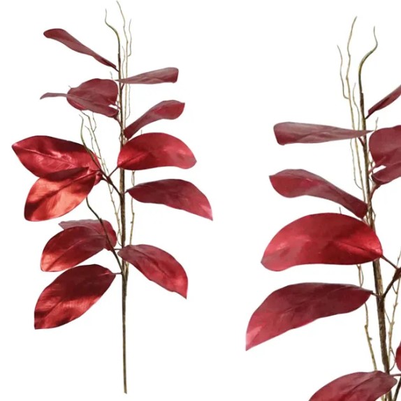 ΧΡΙΣΤΟΥΓ. ΚΛΑΔΙ ΔΕΡΜΑΤΙΝΗ ΦΥΛΛΟ ΚΟΚΚΙΝΟ 84cm. 12/144 ΚΙΒ – Ταιριάζει σε κάθε μοντέρνο ή επαγγελματικό χώρο | iroots.gr