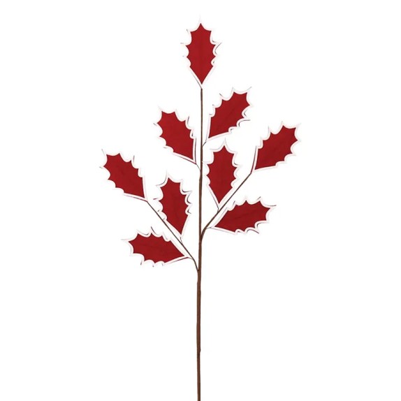 ΧΡΙΣΤΟΥΓΕΝΝΙΑΤΙΚΟ ΚΛΑΔΙ ΚΟΚΚΙΝΟ/ΑΣΠΡΟ ΜΕ ΦΥΛΛΑ ΓΚΙ - Υ70cm 360/ΚΙΒ – Αναβαθμίζει άμεσα τον χώρο σου | iroots.gr