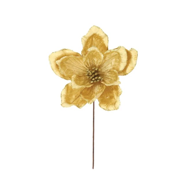 ΧΡΙΣΤΟΥΓΕΝNΙΑΤΙΚΟ ΠΙΚ ΛΟΥΛΟΥΔΙ ΧΡΥΣΟ ME ΓΚΛΙΤΕΡ - Φ20cm Υ30cm 360/ΚΙΒ – Ταιριάζει σε κάθε μοντέρνο ή επαγγελματικό χώρο | iroots