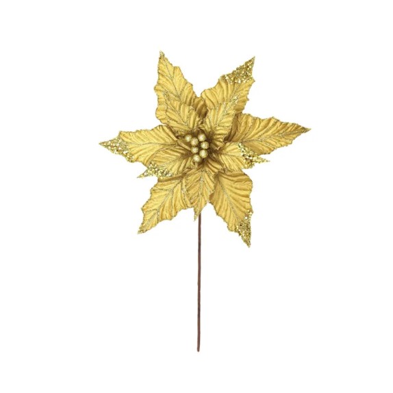 ΧΡΙΣΤΟΥΓΕΝΝΙΑΤΙΚΟ ΠΙΚ ΑΛΕΞΑΝΔΡΙΝΟ ΧΡΥΣΟ ΜΕ ΓΚΛΙΤΕΡ - Φ32cm Υ30cm 360/ΚΙΒ – Ταιριάζει σε κάθε μοντέρνο ή επαγγελματικό χώρο | iro