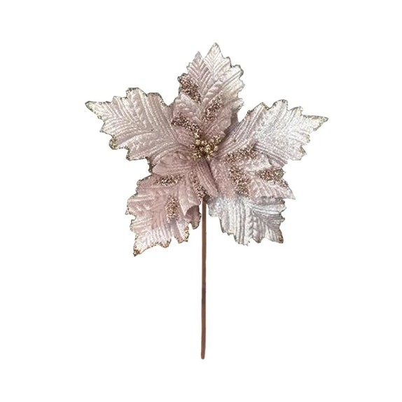 ΧΡΙΣΤΟΥΓΕNΝΙΑΤΙΚΟ ΚΛΑΔΙ ΑΛΕΞΑΝΔΡΙΝΟ ΡΟΖ/ΧΡΥΣΟ ΜΕ ΓΚΛΙΤΕΡ - Φ28cm Υ30cm 360/ΚΙΒ – Αναβαθμίζει άμεσα τον χώρο σου | iroots.gr