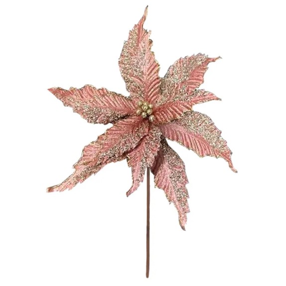 ΧΡΙΣΤΟΥΓΕΝΝΙΑΤΙΚΟ ΠΙΚ ΑΛΕΞΑΝΔΡΙΝΟ ΣΑΠΙΟ ΜΗΛΟ/ΧΡΥΣΟ ΜΕ ΓΚΛΙΤΕΡ - Φ48cm Υ30cm 360/ΚΙΒ – Δίνει premium χαρακτήρα στο περιβάλλον | i