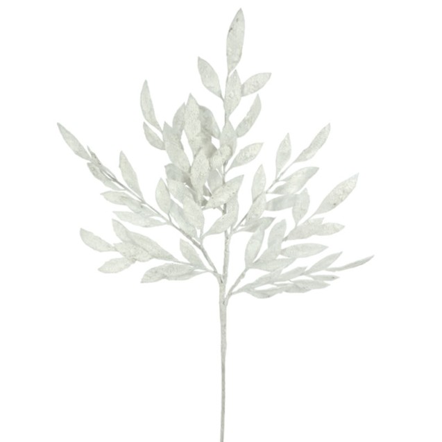 ΧΡΙΣΤΟΥΓΕΝΝΙΑΤΙΚΟ ΧΙΟΝΙΣΜΕΝΟ ΚΛΑΔΙ ΔΑΦΝΗΣ ΛΕΥΚΟ ME ΦΥΛΛΑ Χ8 - 20x7x76cm 12/120ΚΙΒ – Δίνει premium χαρακτήρα στο περιβάλλον | iro